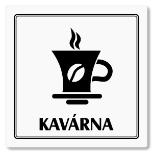 Kavárna, 118x118mm, bílá, Utah